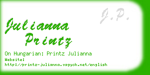 julianna printz business card